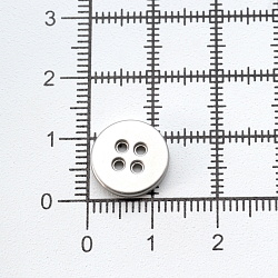 ME s-06 Пуговица 18L (11мм) 4 прокола, металл