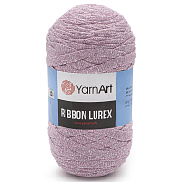 Пряжа YarnArt 'Ribbon Lurex' 250гр 110м (60% хлопок, 20% вискоза и полиэстер, 20% металлик) (732 розовый)