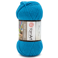 Пряжа YarnArt 'Super Merino' 100гр 280м (25% шерсть, 75% акрил)