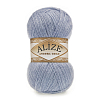 Пряжа ALIZE 'Angora Gold' 100гр. 550м (80% акрил, 20% шерсть) ТУ 221 светлый джинс меланж