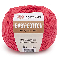 Пряжа YarnArt 'Baby Cotton' 50гр 165м (50% хлопок, 50% акрил)