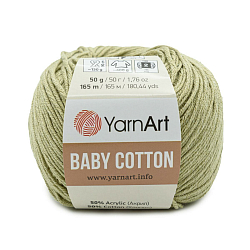 Пряжа YarnArt 'Baby Cotton' 50гр 165м (50% хлопок, 50% акрил)