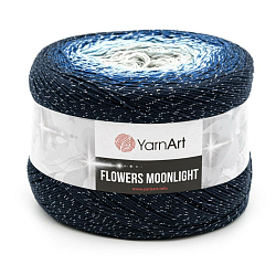 Пряжа YarnArt 'Flowers Moonlight' 260гр 1000м (53% хлопок, 43% полиакрил, 4% металлик)