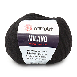 Пряжа YarnArt 'Milano' 50гр 130м (8% альпака, 20% шерсть, 8% вискоза, 64% акрил)