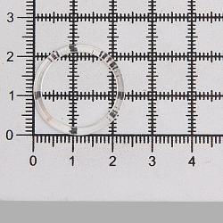 Кольцо 20мм пластик, прозрачный