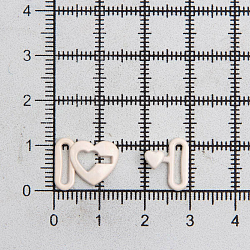 ГНУ14599 Пряжка-застежка для белья 'Сердце' 8мм металл/эмаль, цветной