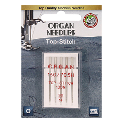 ORGAN иглы TOP STITCH 5/90 Blister