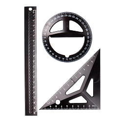 DV-1655 Набор геометрический (линейка + треугольник + транспортир)