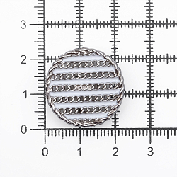ME 651 Пуговица 'Твидовая' 36L (23мм) на ножке, металл