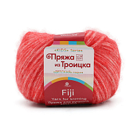 Пряжа из Троицка 'Фиджи' 50гр. 95м. (20% мериносовая шерсть, 60% хлопок, 20% акрил) (88 красный мак)