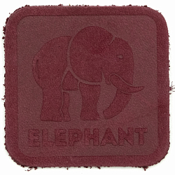 5003 Термоаппликация из замши Elephant 3,69*3,72см, 100% кожа