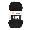 Пряжа YarnArt 'Adore' 100гр 280м (100% акрил с эффектом анти-пиллинга) 354 черный