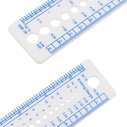 Линейка для определения размера спиц и плотности вязания 16*4см