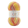 Пряжа Alize 'Baby Best Batik' 100г 240м (10% бамбук, 90% акрил) с эффектом АНТИПИЛЛИНГ 7721 секционный