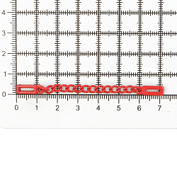 ГДЖ1514 Вешалка-цепочка 70*5мм, металл, красный глянец