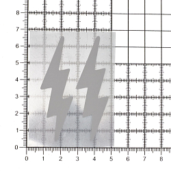 Светоотражающая наклейка на одежду 'Молния'