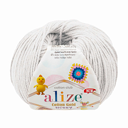 Пряжа Alize 'Cotton Gold Hobby NEW' 50г 165м (55% хлопок, 45% акрил)