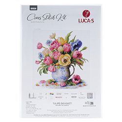 B7034 Набор для вышивания 'Букет тюльпанов', 26*26,5см, Luca-S