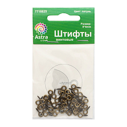 FIN2150 Штифты винтовые, 8*4mm, 50 (+/-5)шт/упак, Astra&Craft