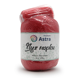 Пряжа Astra Premium 'Пух норки' (Mink yarn) 50гр 290м (+/- 5%) (80% пух, 20% нейлон) (+нить 20гр)