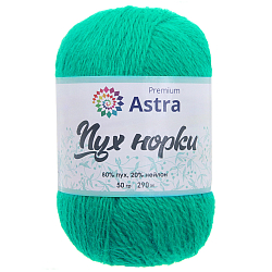 Пряжа Astra Premium 'Пух норки' (Mink yarn) 50гр 290м (+/- 5%) (80% пух, 20% нейлон) (+нить 20гр)