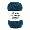 Пряжа Astra Premium 'Молочный хлопок' (Milk Cotton) 50гр 100м (+/-5%) (50%хлопок, 50%молочный акрил) 60 синий джинсовый