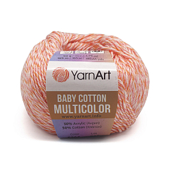 Пряжа YarnArt 'Baby cotton multicolor' 50гр 165м (50% хлопок, 50% акрил)